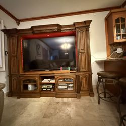 Entertainment Center Solid Wood 🪵 