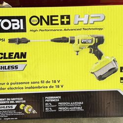 RYOBI 18v 600psi ezclean pressure washer /brand new