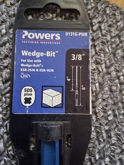 Powers 3/8th wedge bit