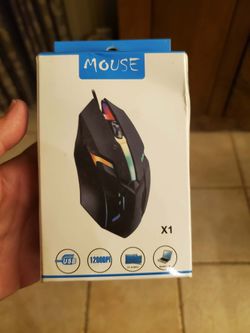 X1 Wired USB Gaming Mouse RGB 1200DPI