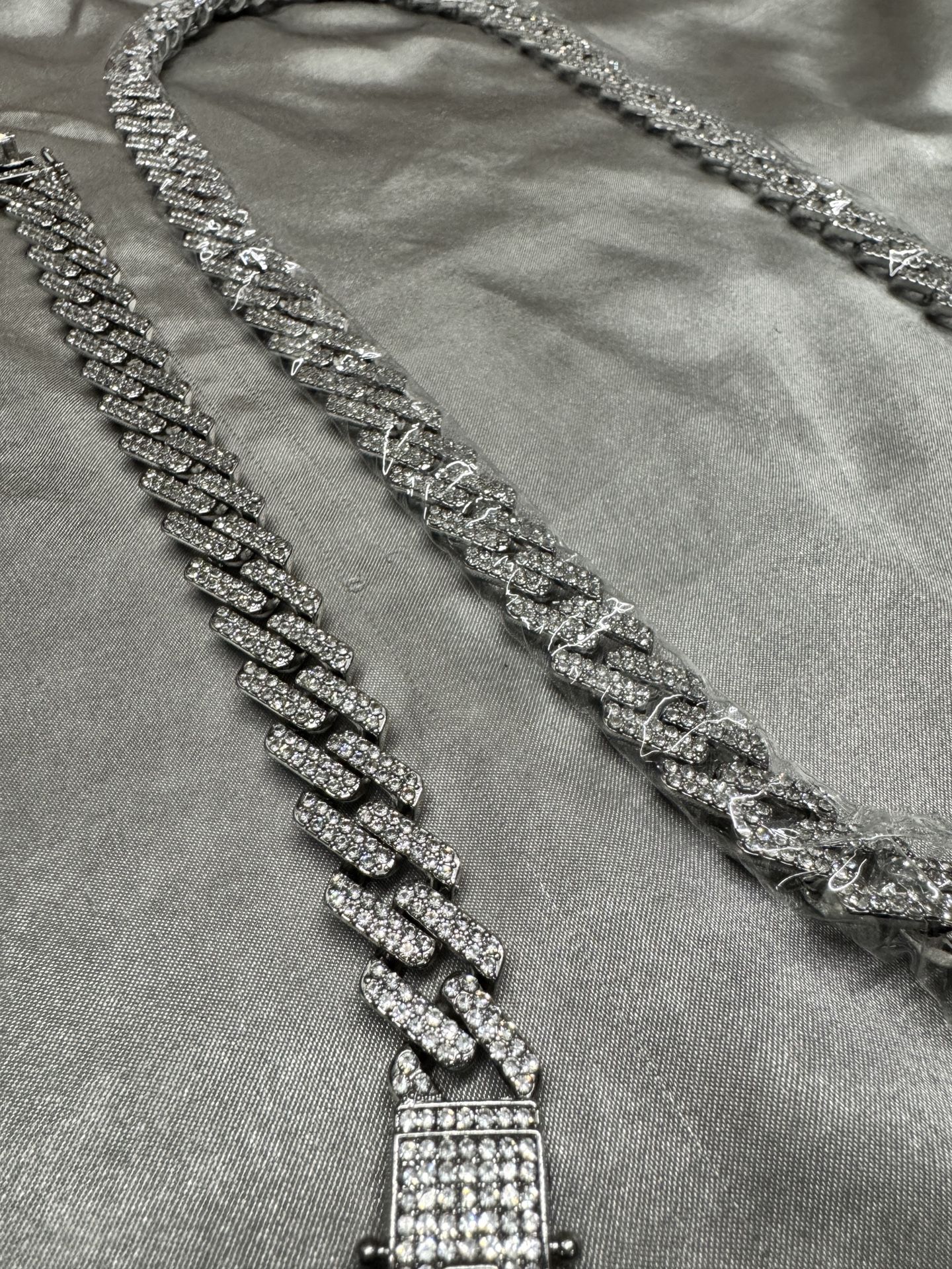 Iced Out Cuban Chain & Bracelet