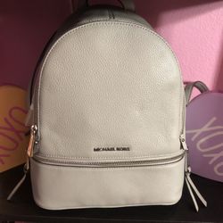 MICHAEL KORS WOMENS RHEA LEATHER PEBBLED BACKPACK