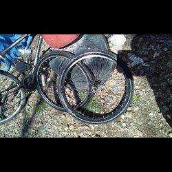 24in BMX Wheels  Good Condition 