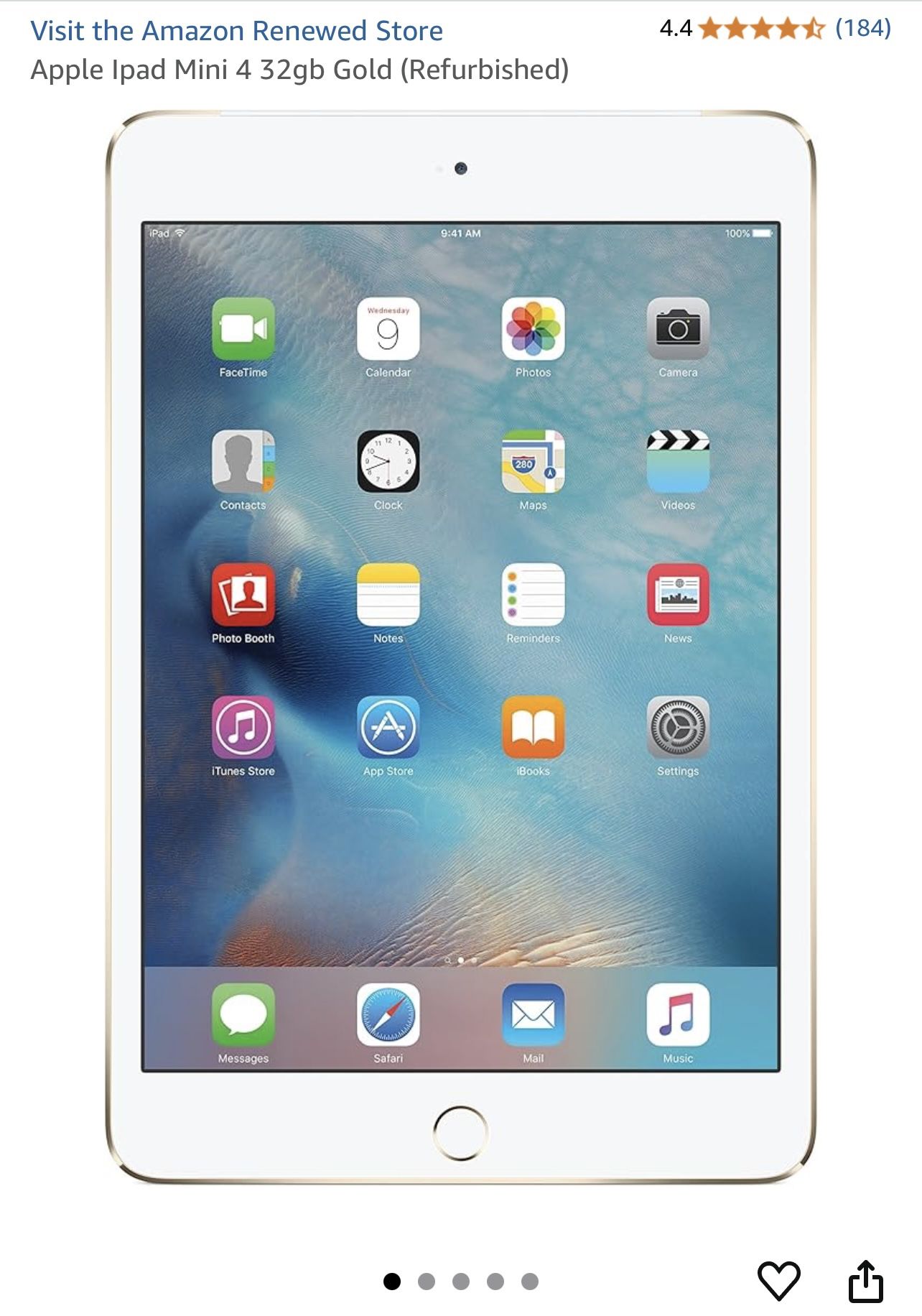 Apple Ipad Mini 4 32gb Gold (2 Tablets Available)