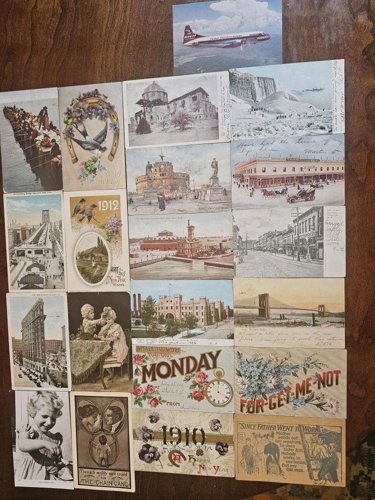 Vintage Postcards Early 1900s w/2 Prints