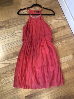 Pink dress with design