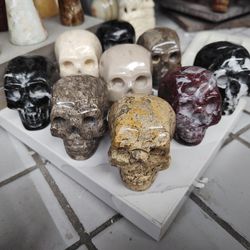 $15/Each 2 Inch Marble Skulls Crystal Skulls 