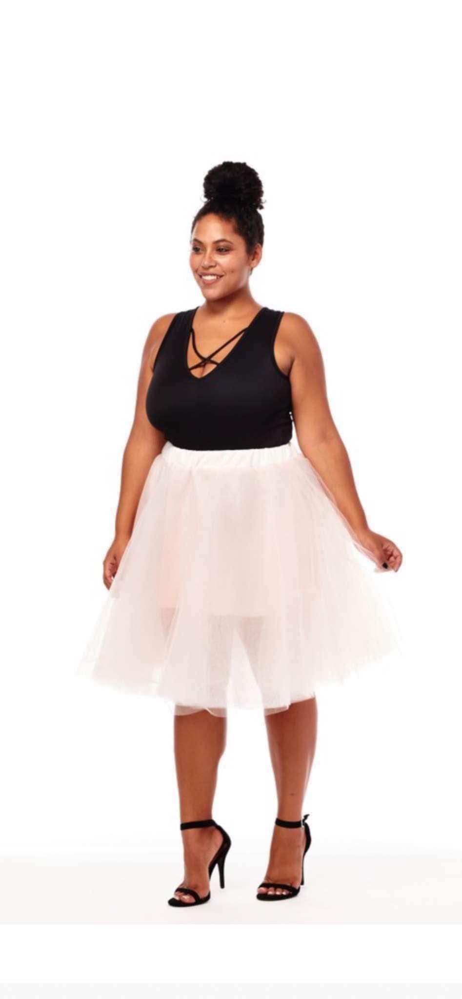 Medium Pink Tulle Skirt 