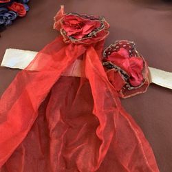 2 Pieces Girl’s Accessories For Halloween ( Headpiece And Belt)