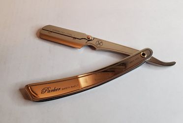 Parker SRX Heavy Duty Stainless Steel Handle Straight Razor