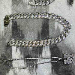 Moissanite Bust Down Chains