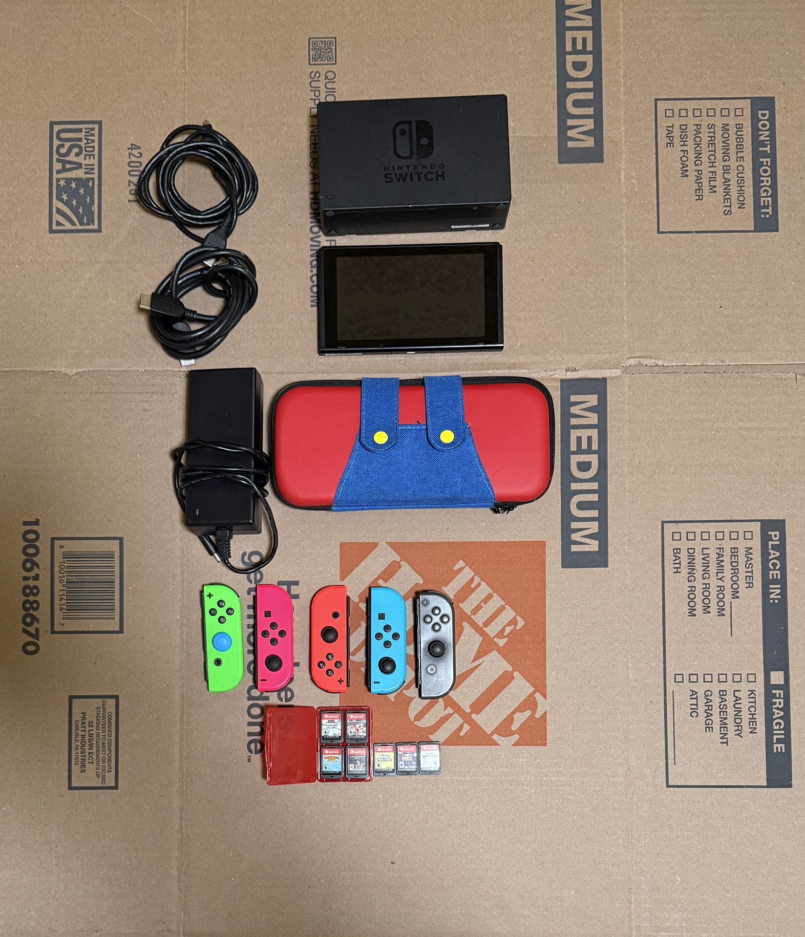 Nintendo Switch With Extras. 7 Games And More. Looking for trades. 