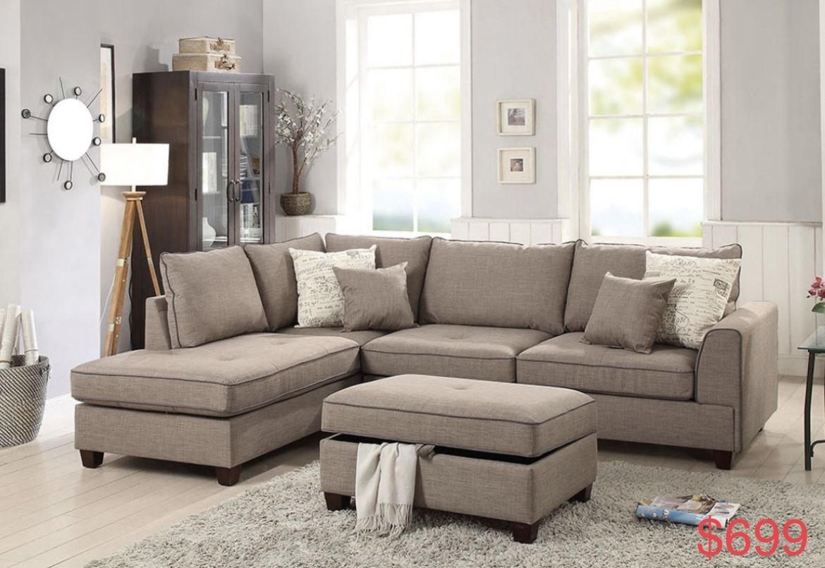 Sectional Sofa With Ottoman