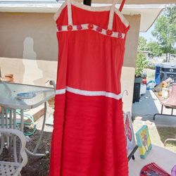 Sweet Red Vintage Dress Straps 