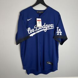 Los Angeles Los Dodgers LA City Connect Mookie Betts Jersey Mens Large Blue Nike NEW