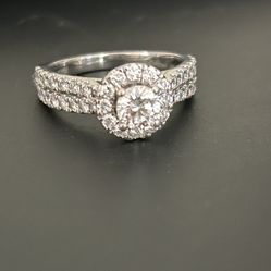 Diamonds Engagement Ring 1-1/4 ct tw 14K White Gold