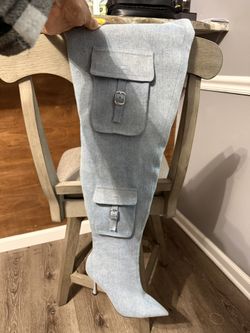 Thigh High Jean Boots