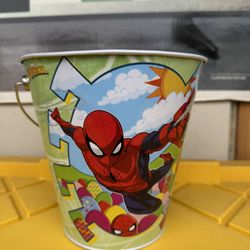 spider-man tin basket 