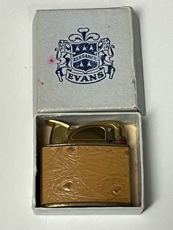 Vintage Evan’s Spitfire Leather Wrapped Lighter