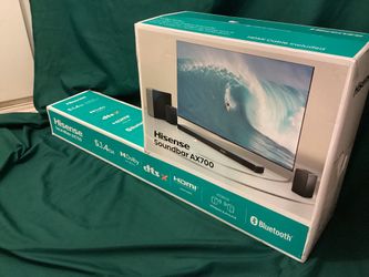 HiSense Soundbar AX700 Home Theater w/ Wireless Sub, Rear Speakers, Dolby Atmos
