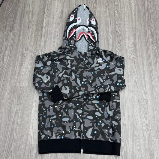 BAPE GALAXY HOODIE! DOUBLE HOOD 2.0 VERSION  A BATHING APE 