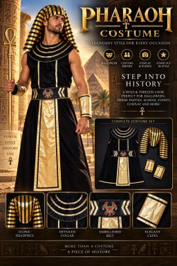 Men's Pharaoh Halloween Costume Set