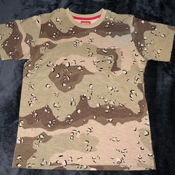 Supreme Pocket Tee Desert Camo Size Small NEW DEADSTOCK