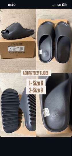 Black yezzy slides