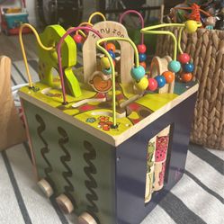 Wooden Activity Cube Zany Zoo