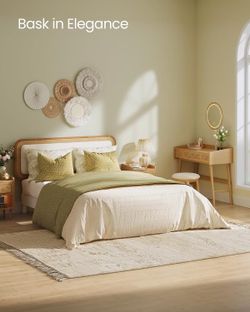 New bohemian queen size bed frame