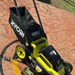 RYOBI 40V HP Brushless 20" Cordless Electric Battery Multi-Blade Walk Behind Self-Propelled Lawn Mower-6.0Ah Battery & Charger
