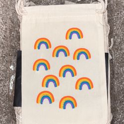 Rainbow Party Favor Bags / Birthday Party Decor 