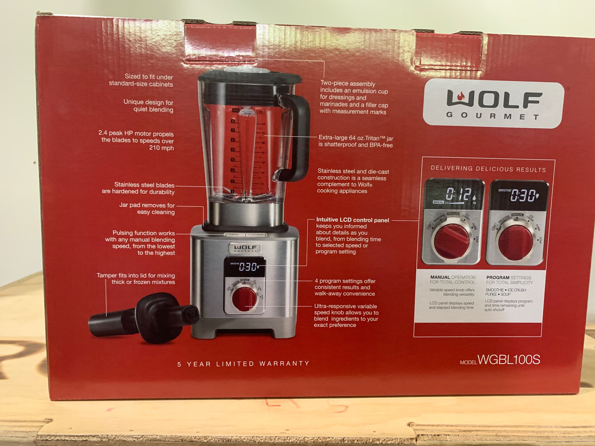 Wolf Blender new in box. Best you can buy save $$$
