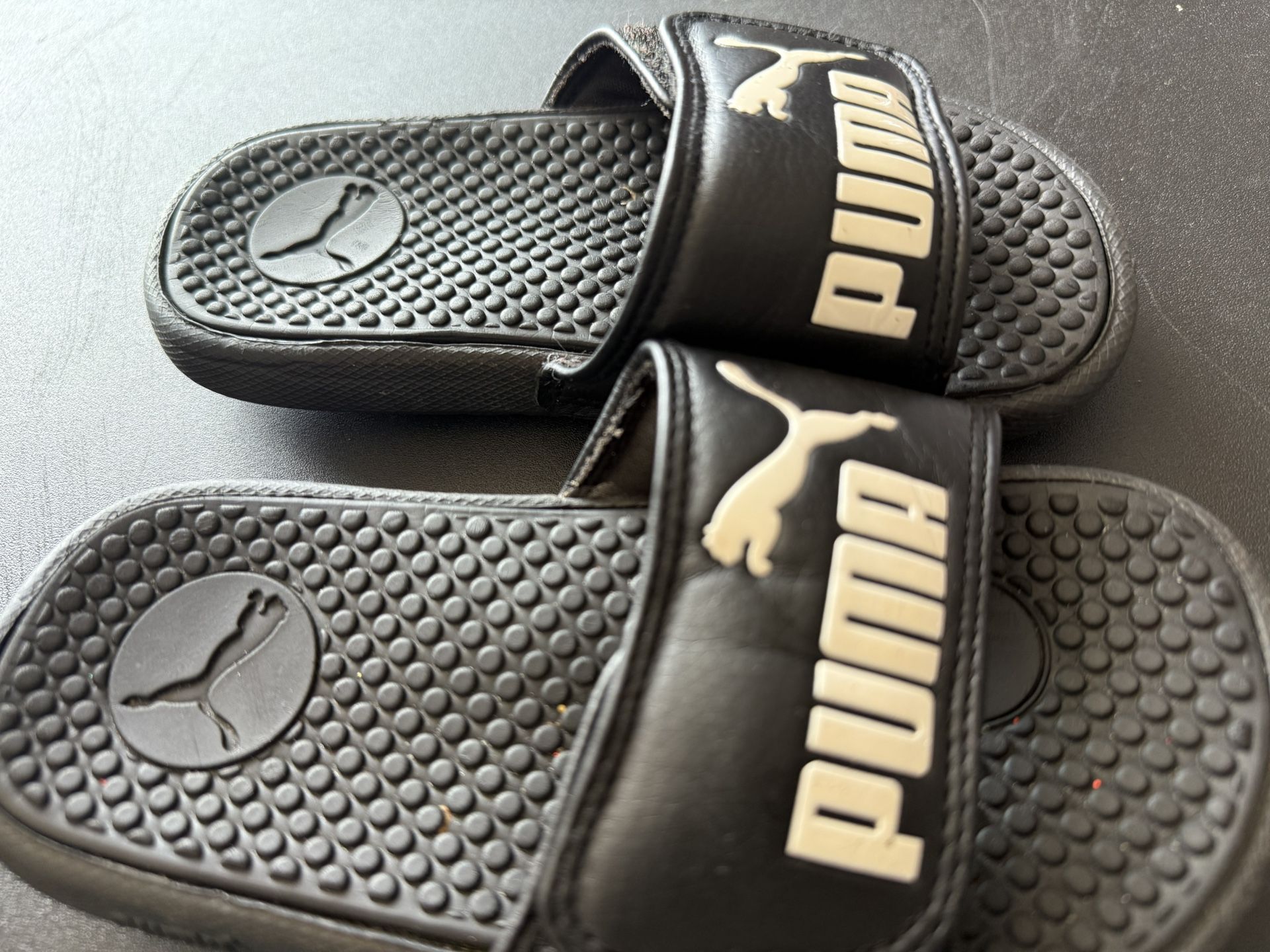 Puma Kids Black Slippers