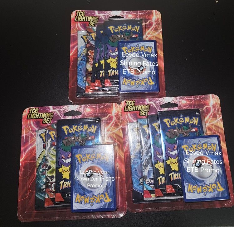 Pokemon TCG Lightning Set w SHINING LEGENDS Booster Packs