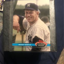 2021 Topps Stadium Club Design Variation Mickey Mantle Short Print In Mint Condition! 