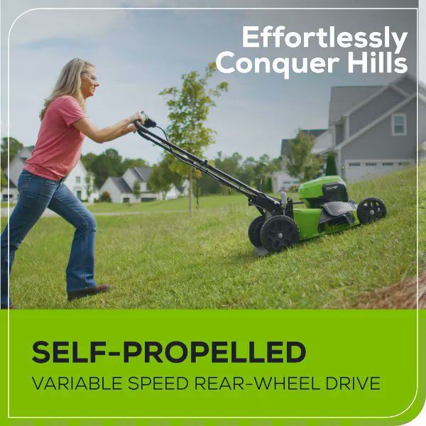 Greenworks Self-Propelled Mower Kit: 21" 24V