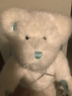 Boyd’s Bear with tag and stand. “Gloria” 14” tall. Companion to “Angelica may buy both for $40