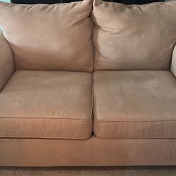 Beige Loveseat