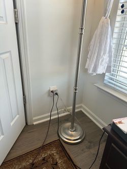 Heavy duty stainless steel Torchiere floor lamp