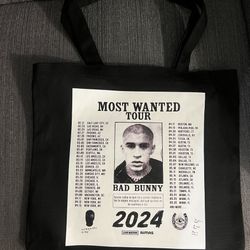 Bad Bunny The Most Wanted Tour Tote Bag
