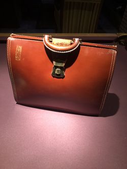 Vintage leather briefcase