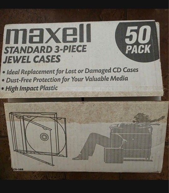 Maxell CD/DVD Empty Cases 50