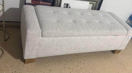 Storage bench/grey