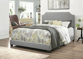 New Grey Queen Size Bed Frame