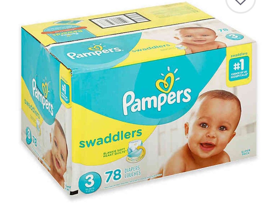 Brand New Pamper Swaddler Diapers size 3 Box