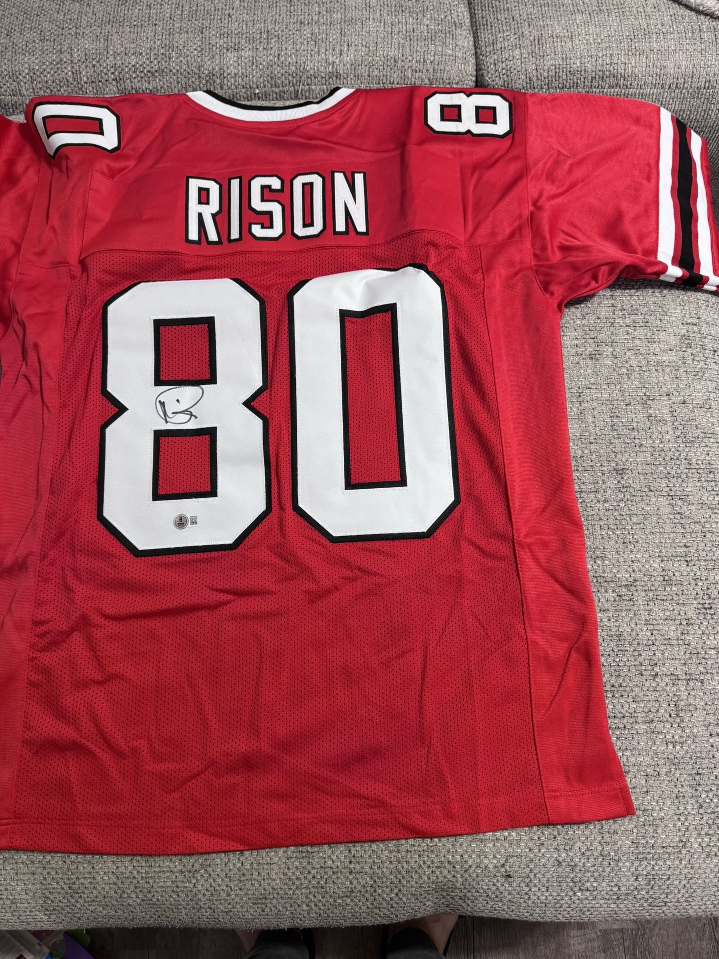 Andre Rison Signed Autograph Custom Jersey - Beckett Coa - Atlanta Falcons