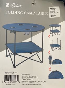 Portable folding tables