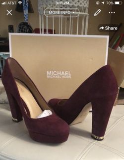 Gorgeous Michael Kors maroon stilettos size 8