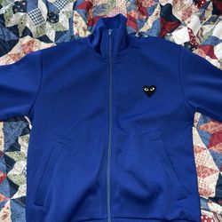 Comme des Garçons PLAY Black Heart Back Print Track Top